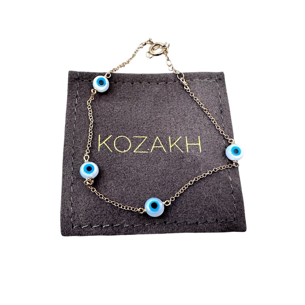 Anthropologie Kozakh Ojitos spirit eye bracelet gold one size